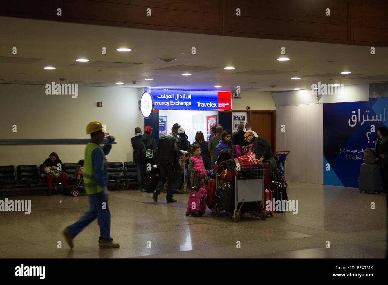 Baggage reclaim area at Dubai International airport Stock Photo Alamy