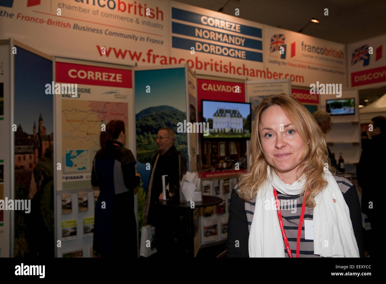 Franco British chamber of commerce and industry at the France Show 2015 in Olympia London Stock Photo