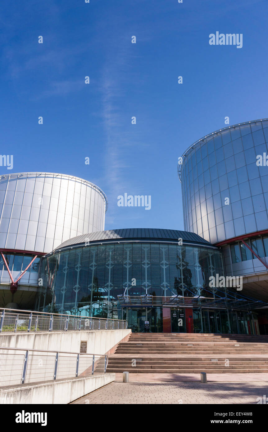 European Court of Human Rights Building, Strasbourg, France, Europe Stock Photo