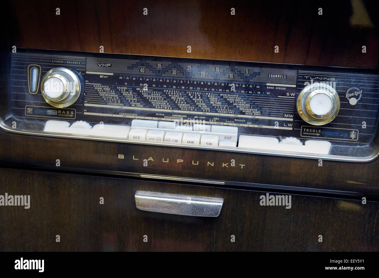 Blaupunkt Arkansas Deluxe Stereo circa 1960's Stock Photo