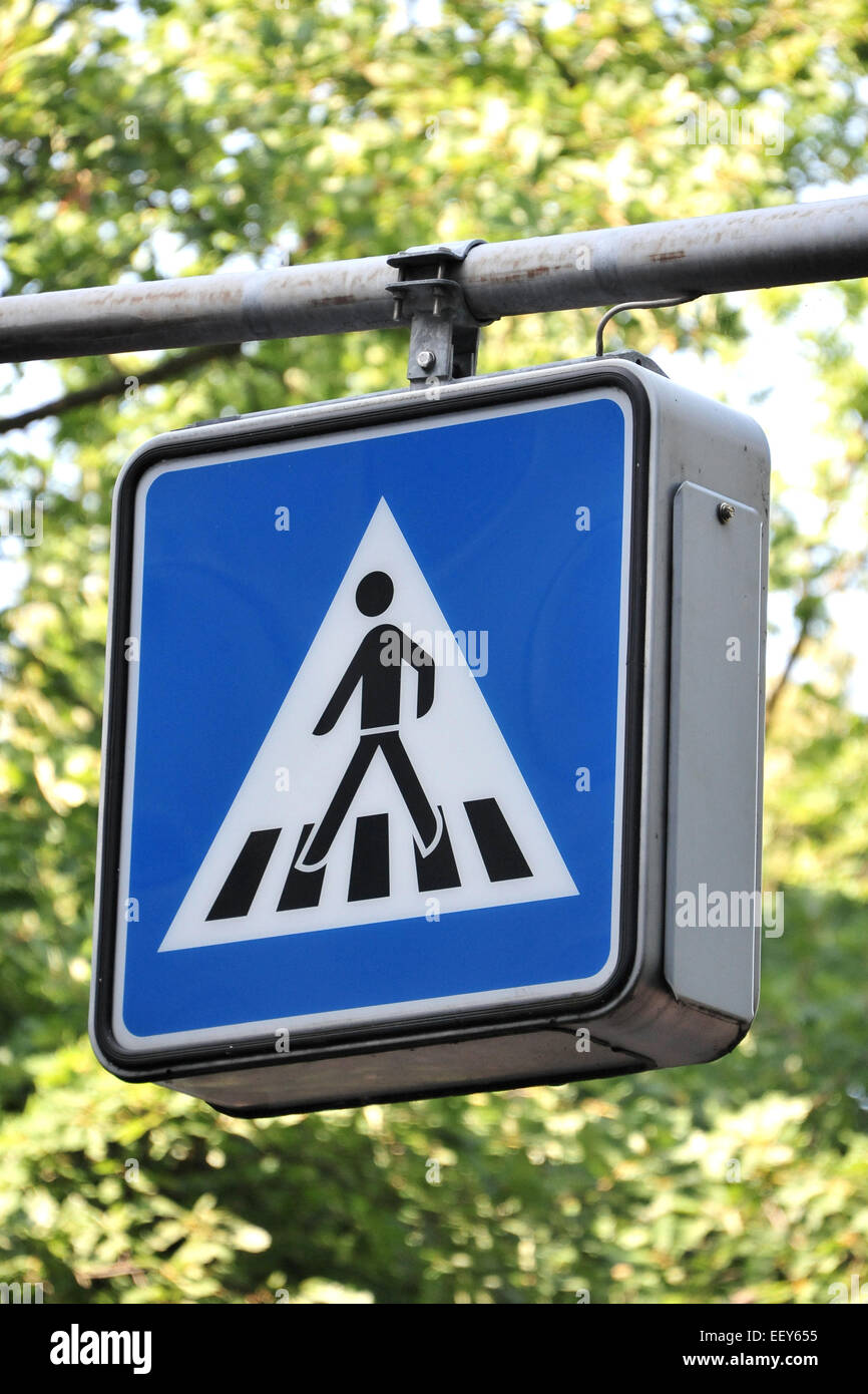 Oldenburg, Germany, Road Sign Fussgaengerueberweg Stock Photo Alamy