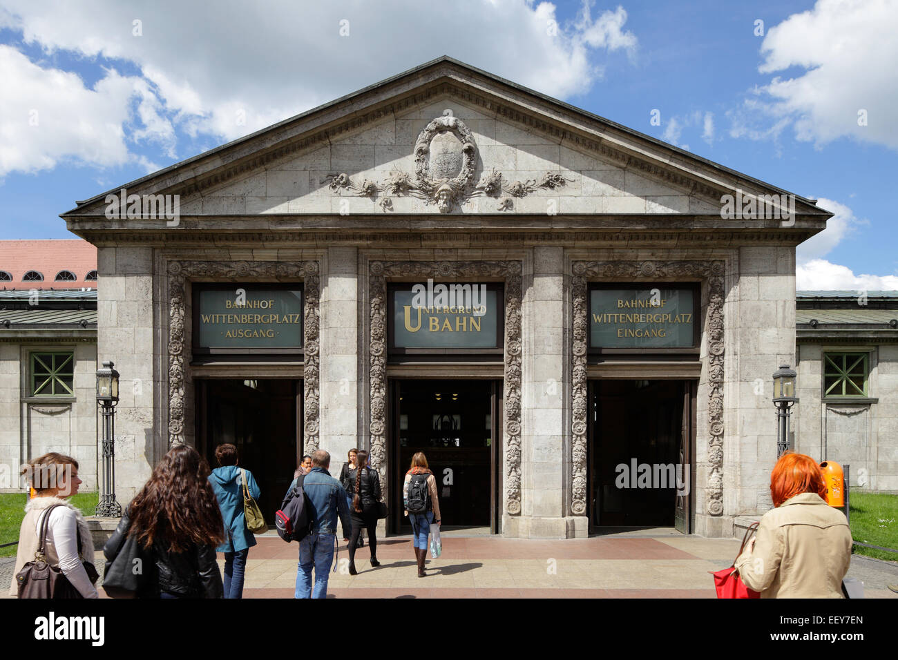 Berlin, Germany, entrance hall to the Wittenbergplatz underground
