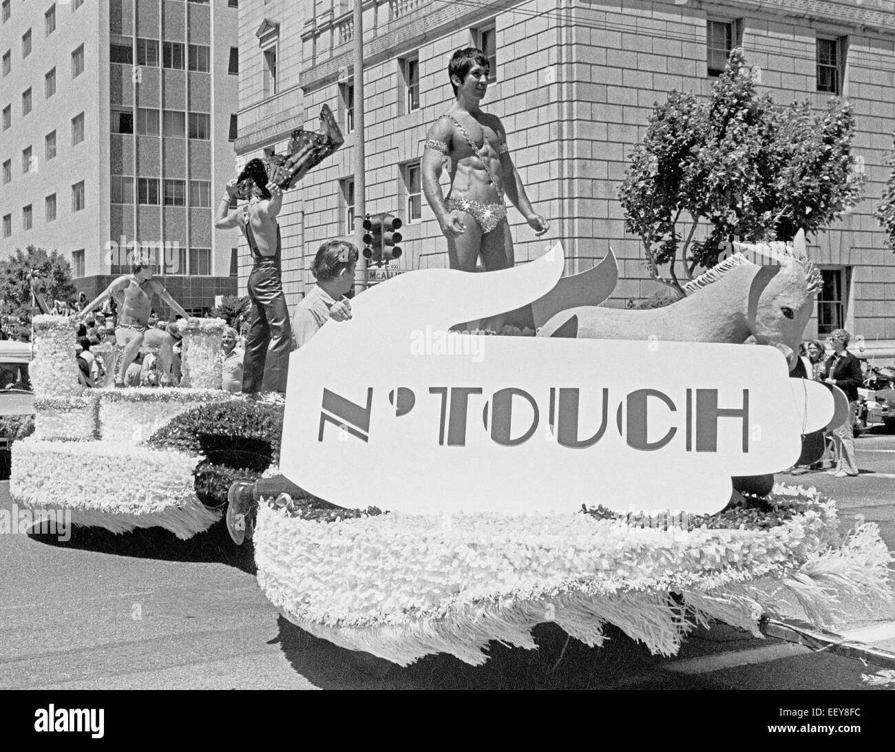 N' Touch float, 1975 Gay Pride Parade, San Francisco Stock Photo