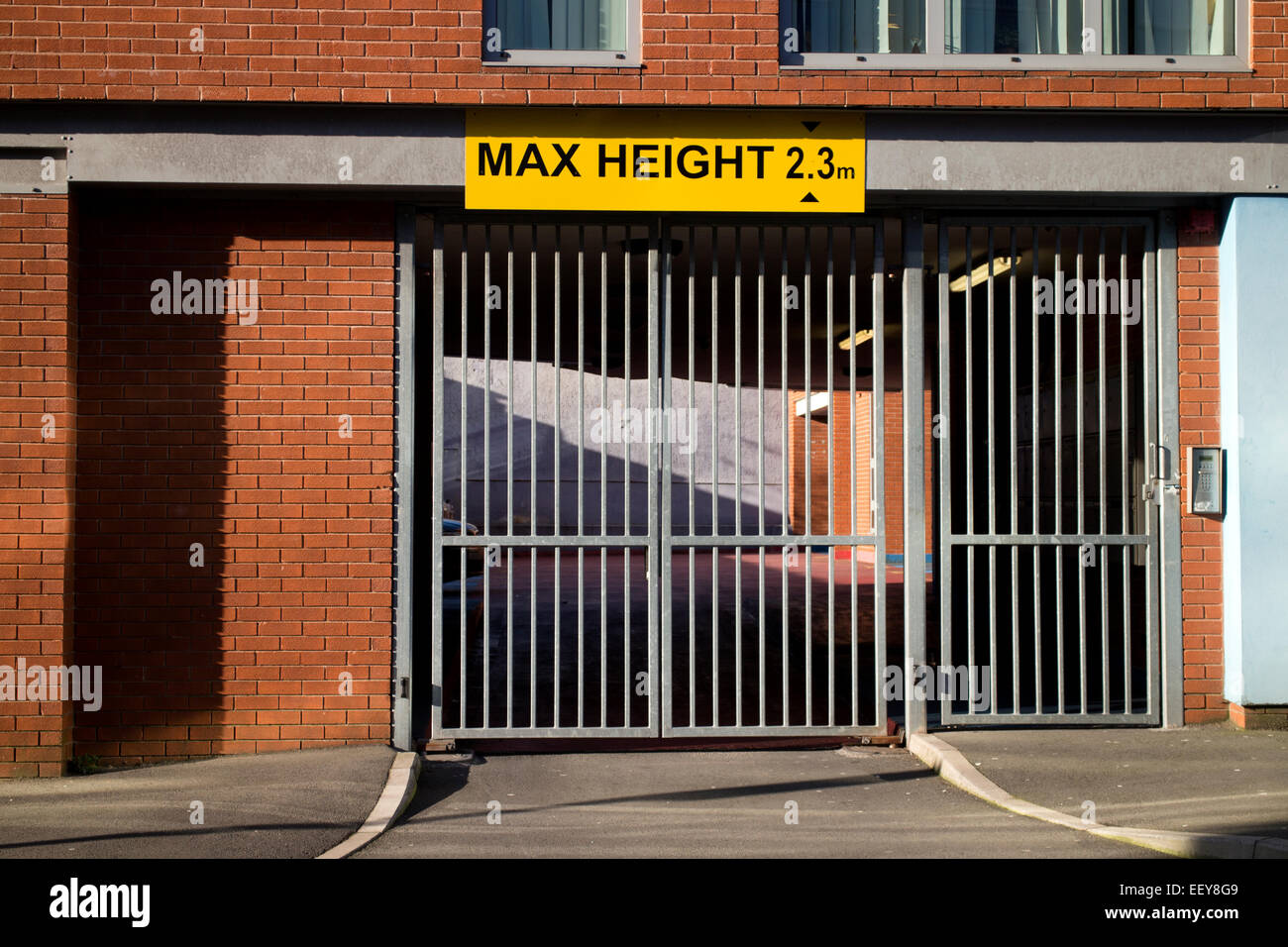 Max height sign, Birmingham, UK Stock Photo