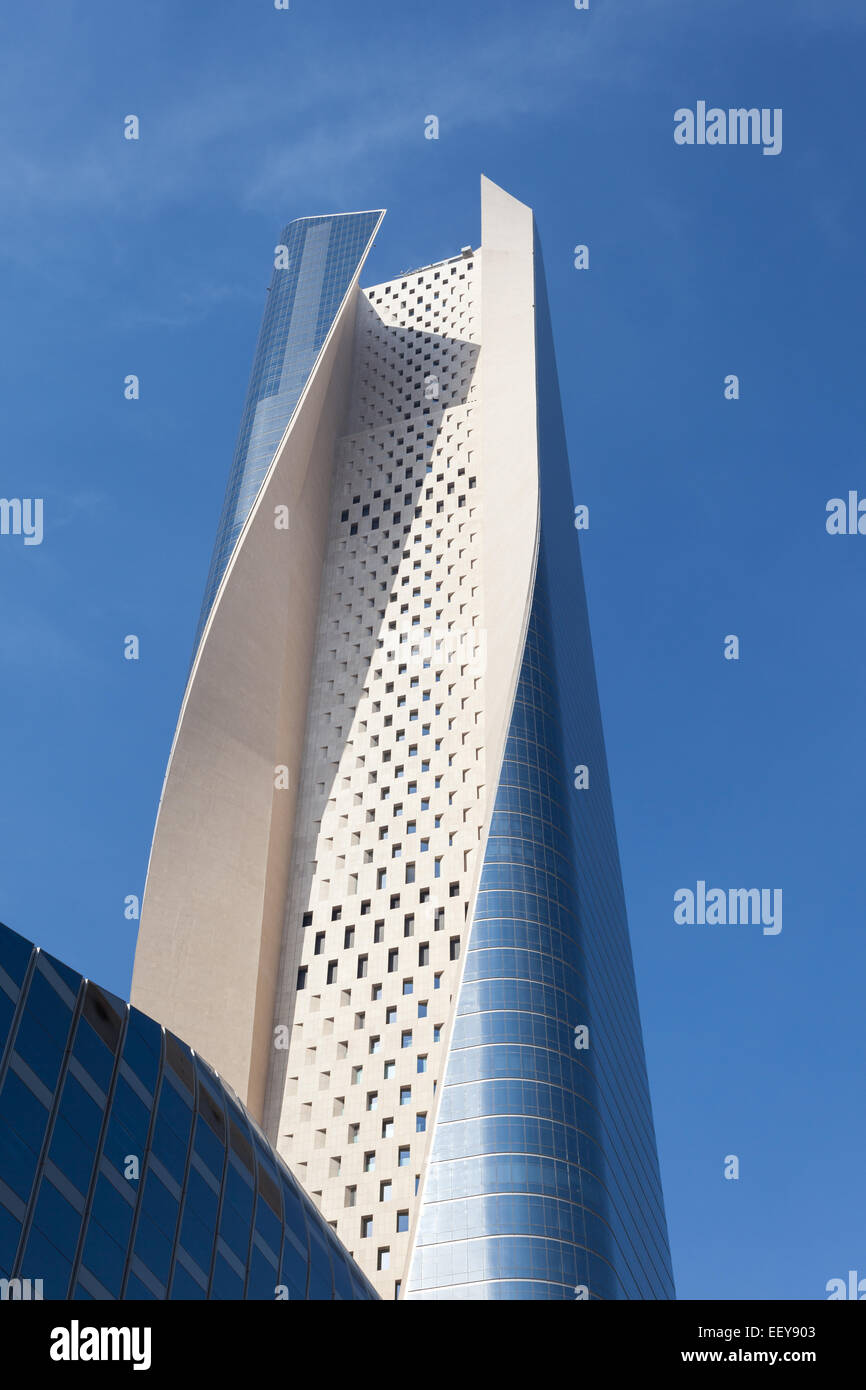 The Al Hamra Tower in Kuwait. The Tower is a 413 m skyscraper in Kuwait