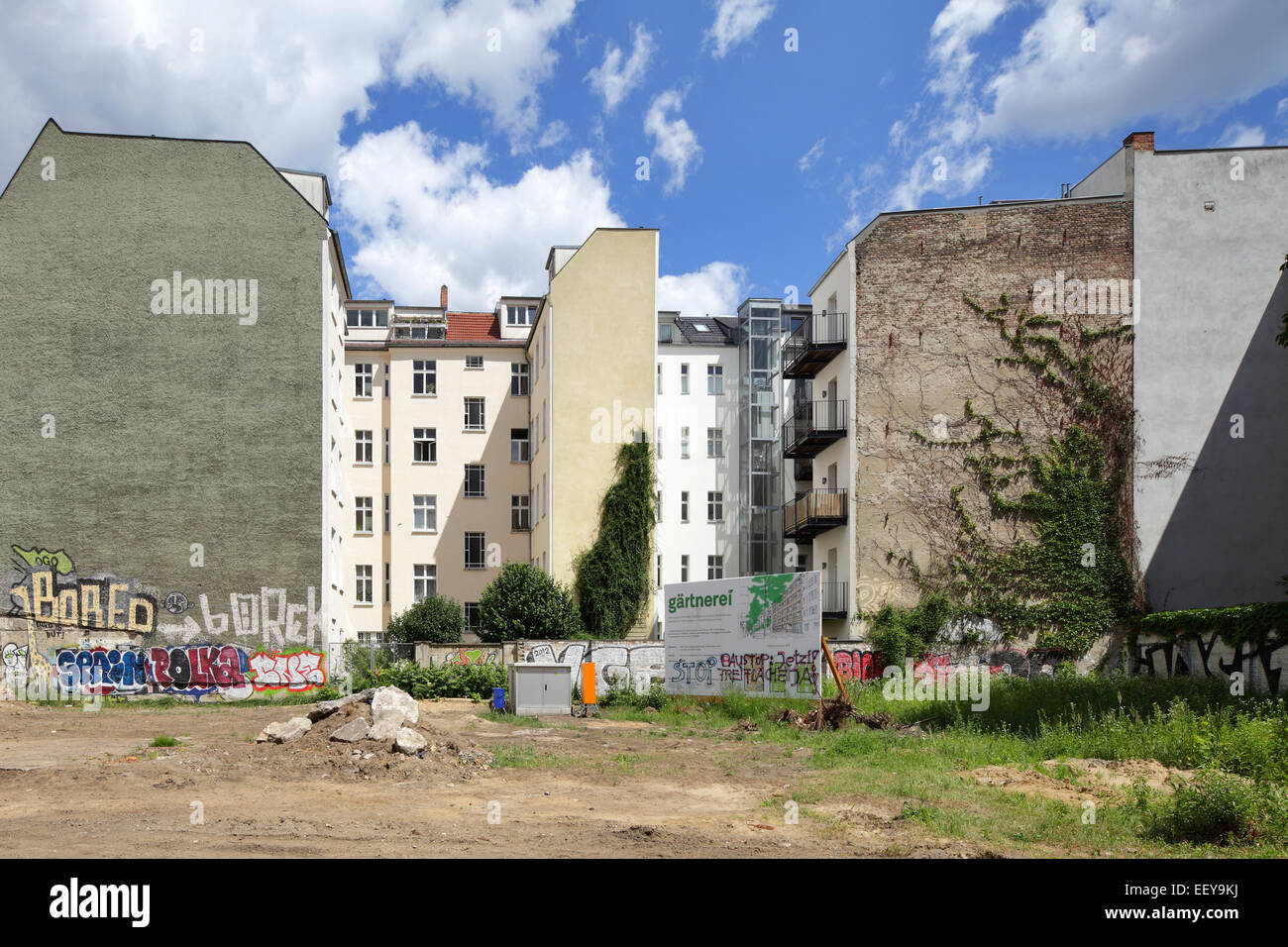 Berlin, Germany, vacant lot in the GÃ¤rtnerstrasse Stock Photo Alamy