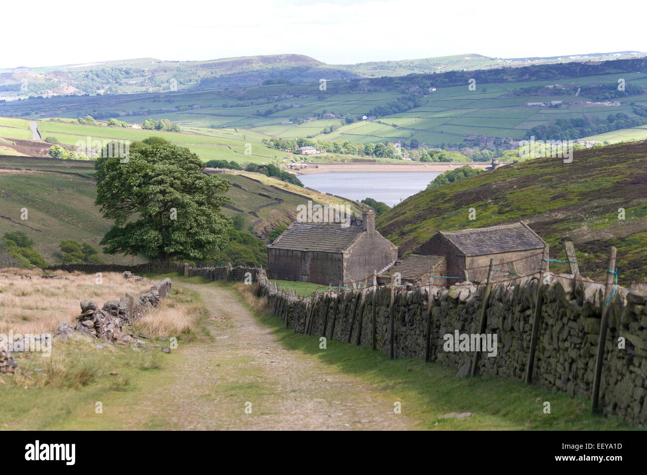 UK, West Yorkshire, view towards Digley reservoir. Stock Photo