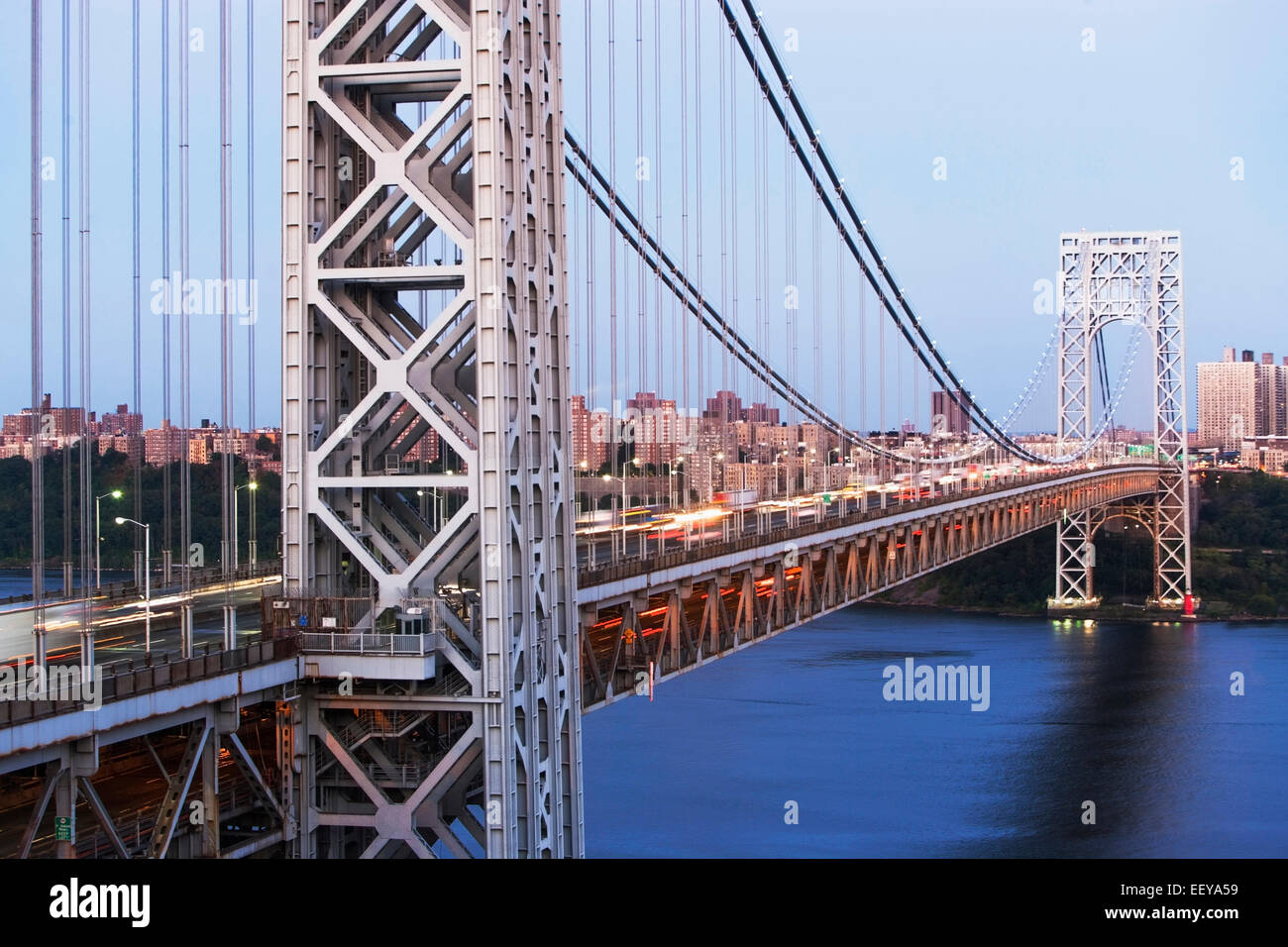 USA, New York State, New York City, Washington Bridge Stock