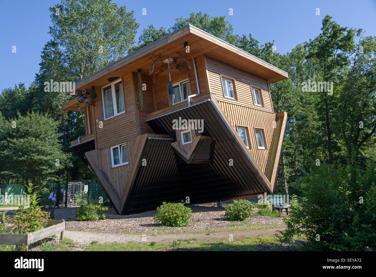 Gettorf Germany The Crazy House In Gettorfer Zoo Stock Photo
