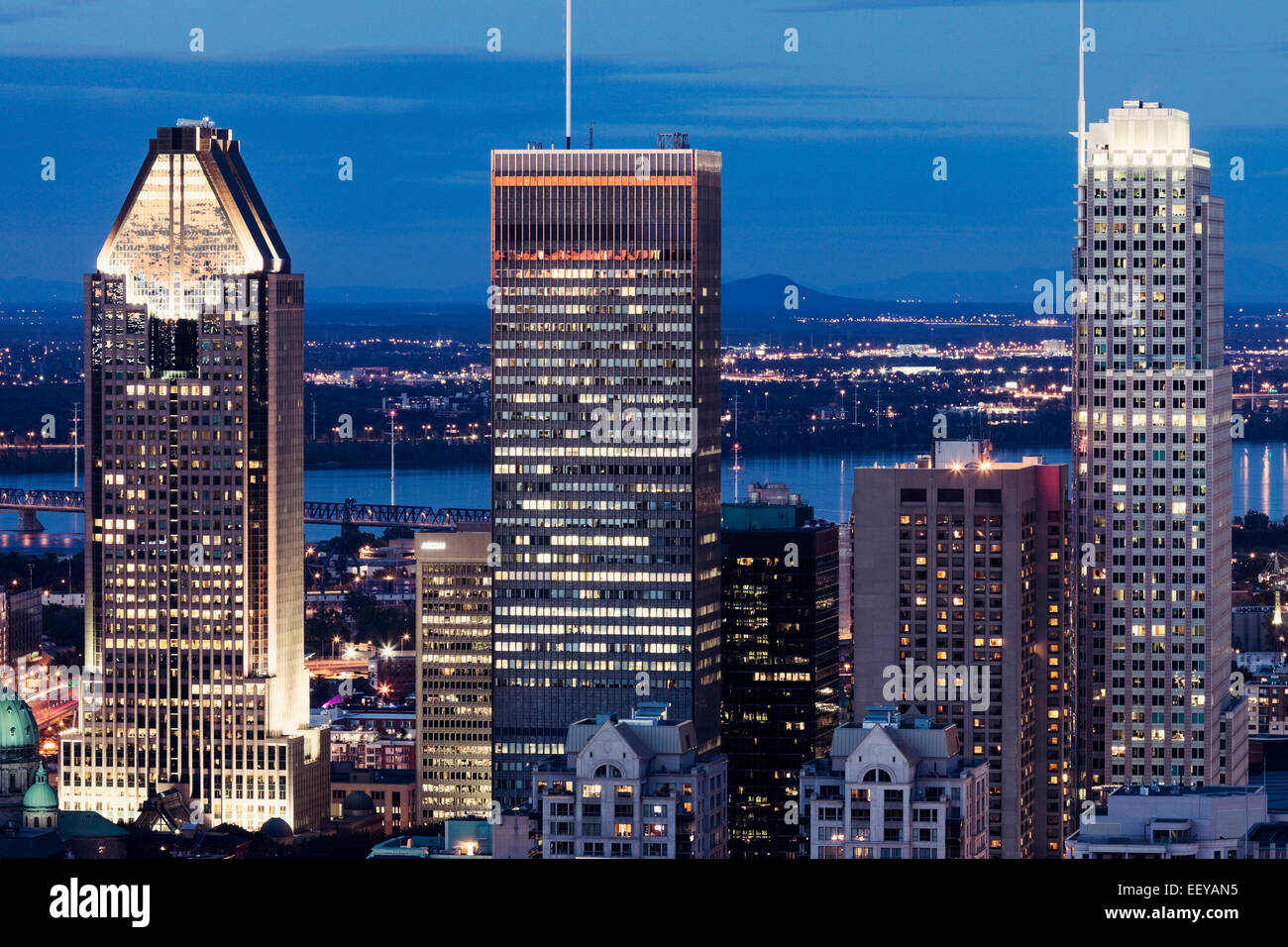 Canada, Quebec, Montreal, City skyline Stock Photo