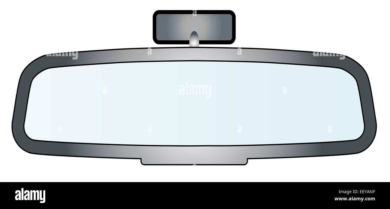 Depiction of a vehicle rear view mirror Stock Photo Alamy