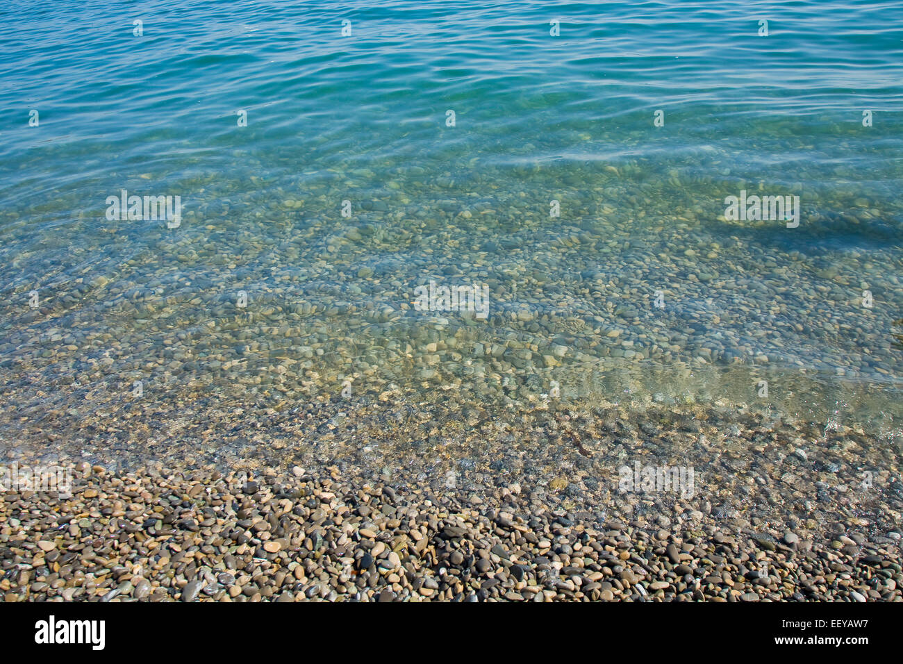 Blue ocean transparent water stones hi-res stock photography and images ...