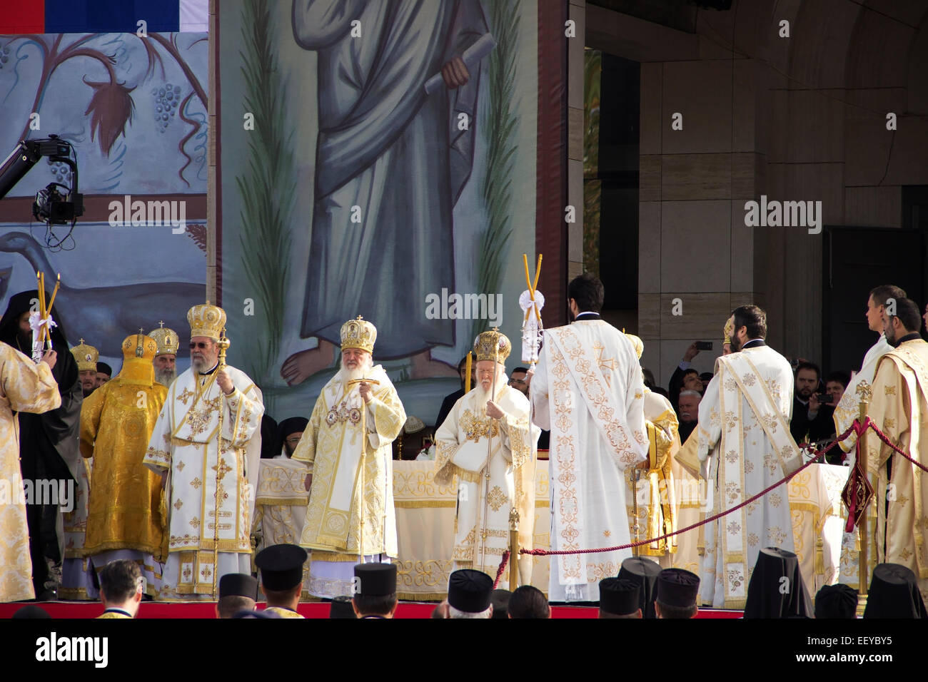 Jubilee of the Edict of Milan in Nis, 6. october 2013. Stock Photo