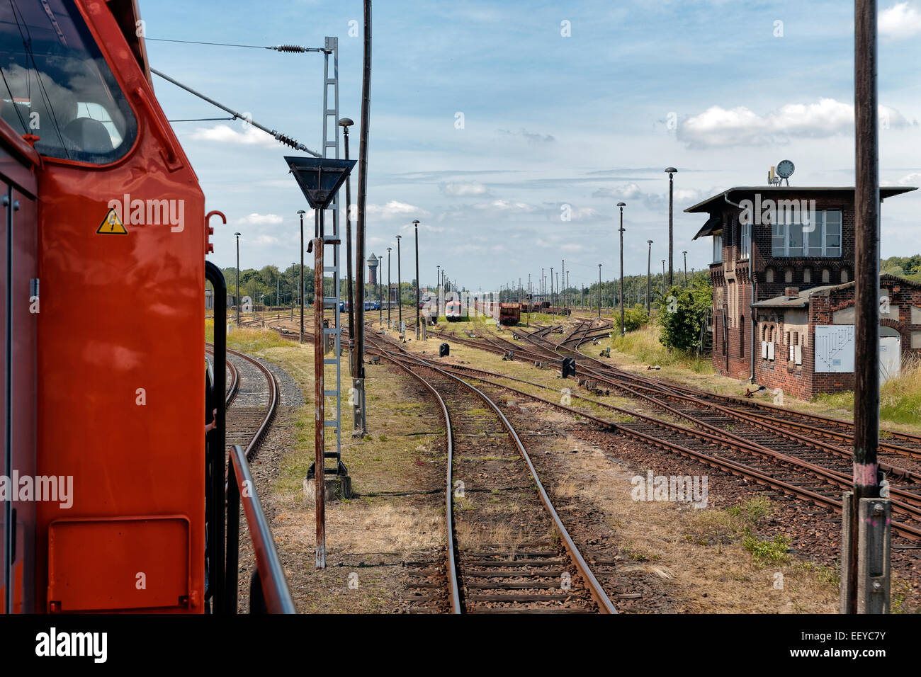 Wustermark, Germany, marshalling yard Wustermark Stock Photo