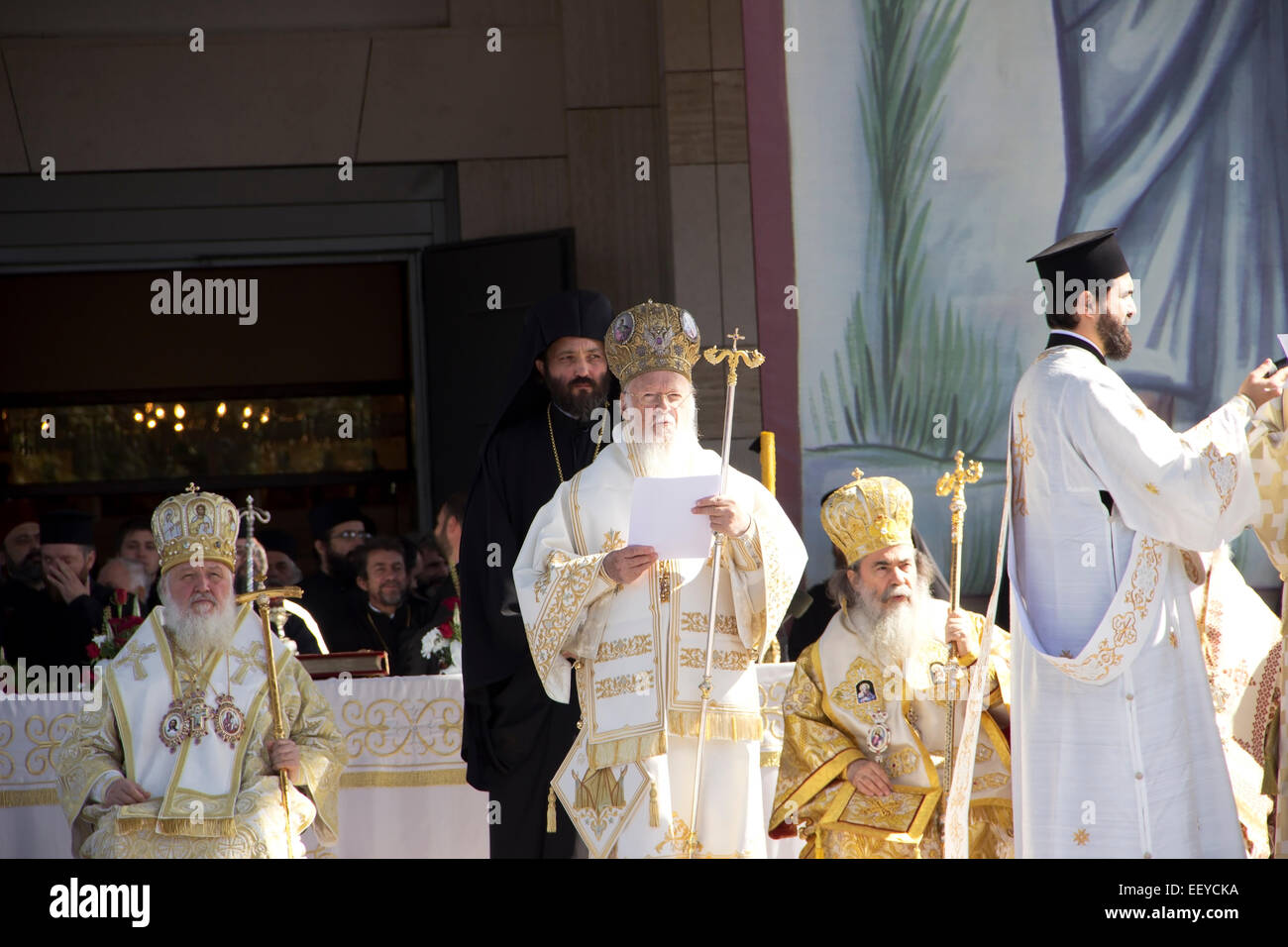 Jubilee of the Edict of Milan in Nis, 6. october 2013. Stock Photo