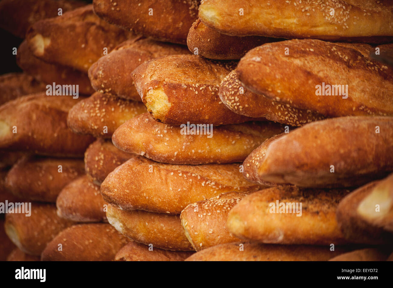 freshly baked bread stuck on top of each other Stock Photo Alamy