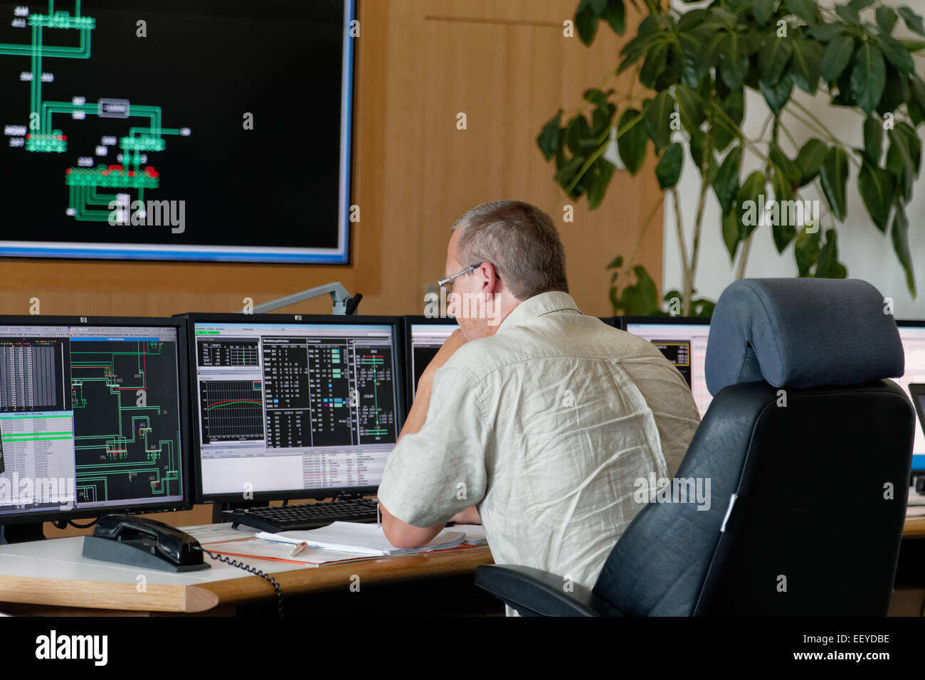 Power grid control screen hi-res stock photography and images - Alamy