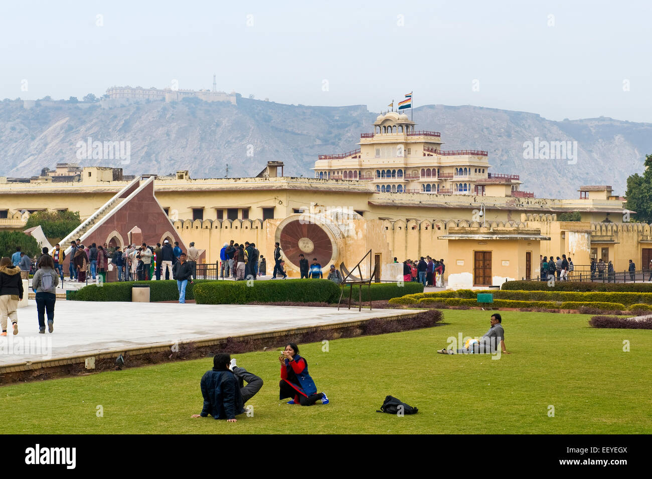 India, Rajasthan, Jaipur, Singh's astronomical observatory Stock Photo
