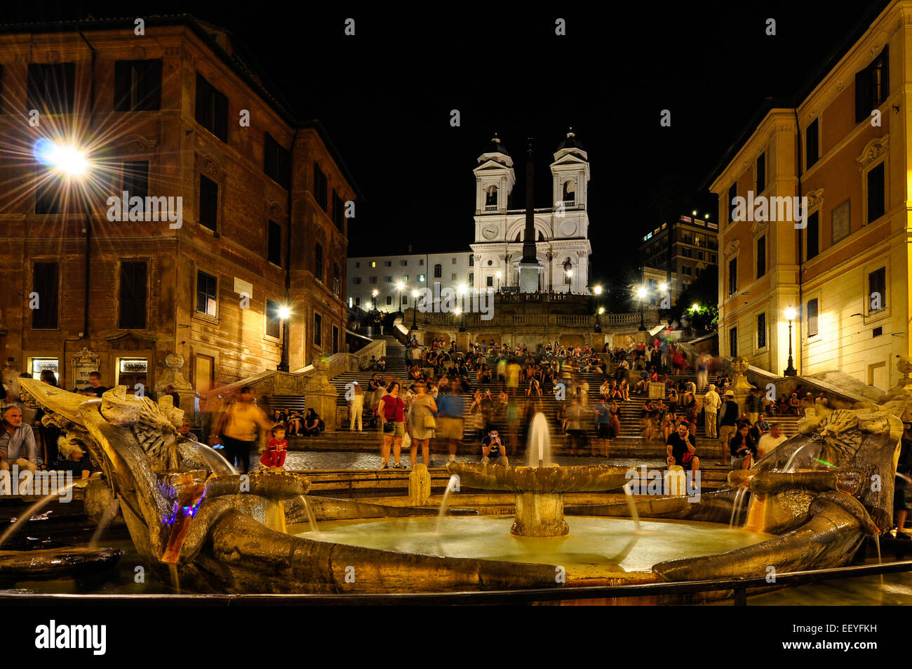 Piazza di Spagna, Rome Italy. Stock Photo