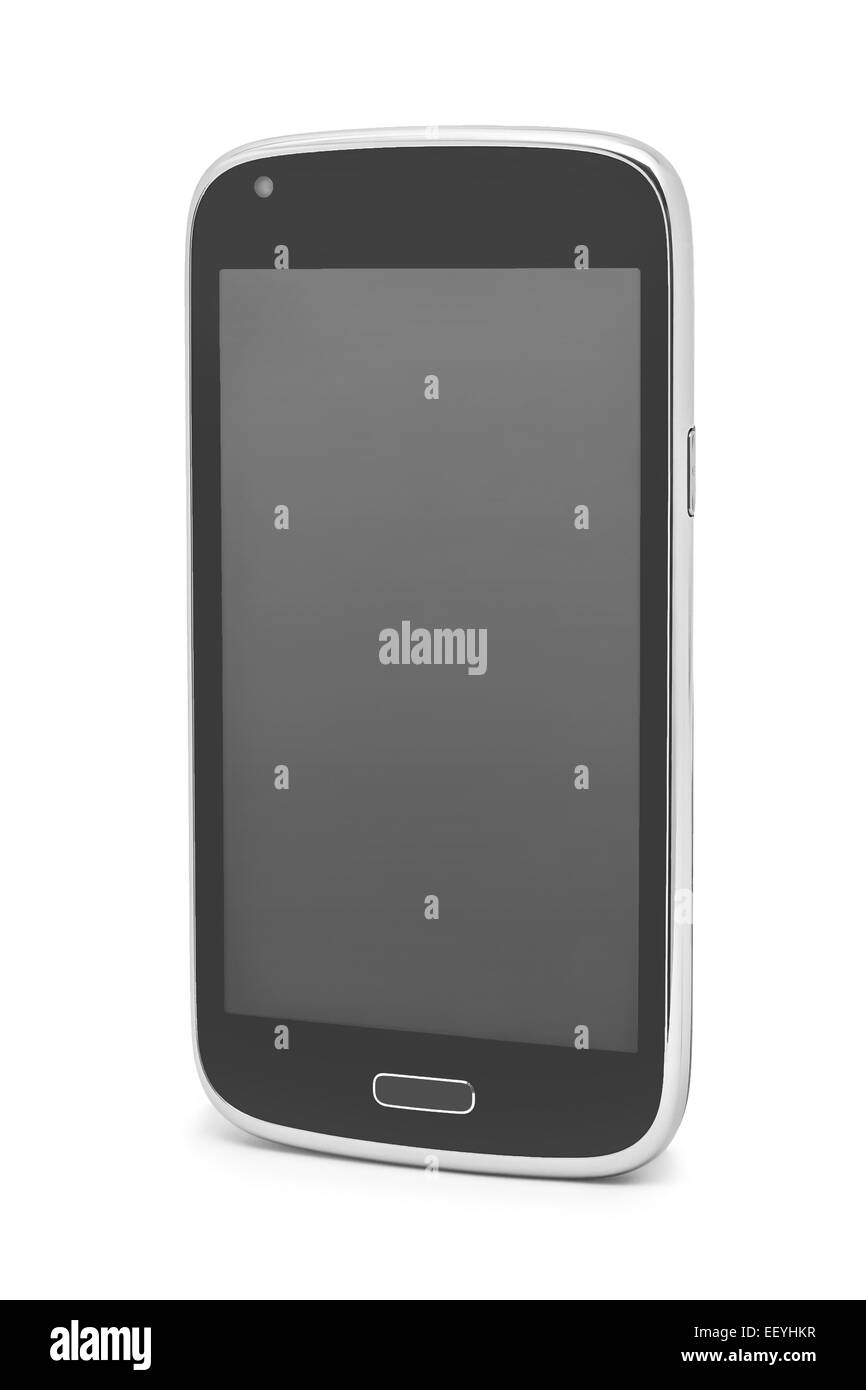 smartphone on white background closeup Stock Photo
