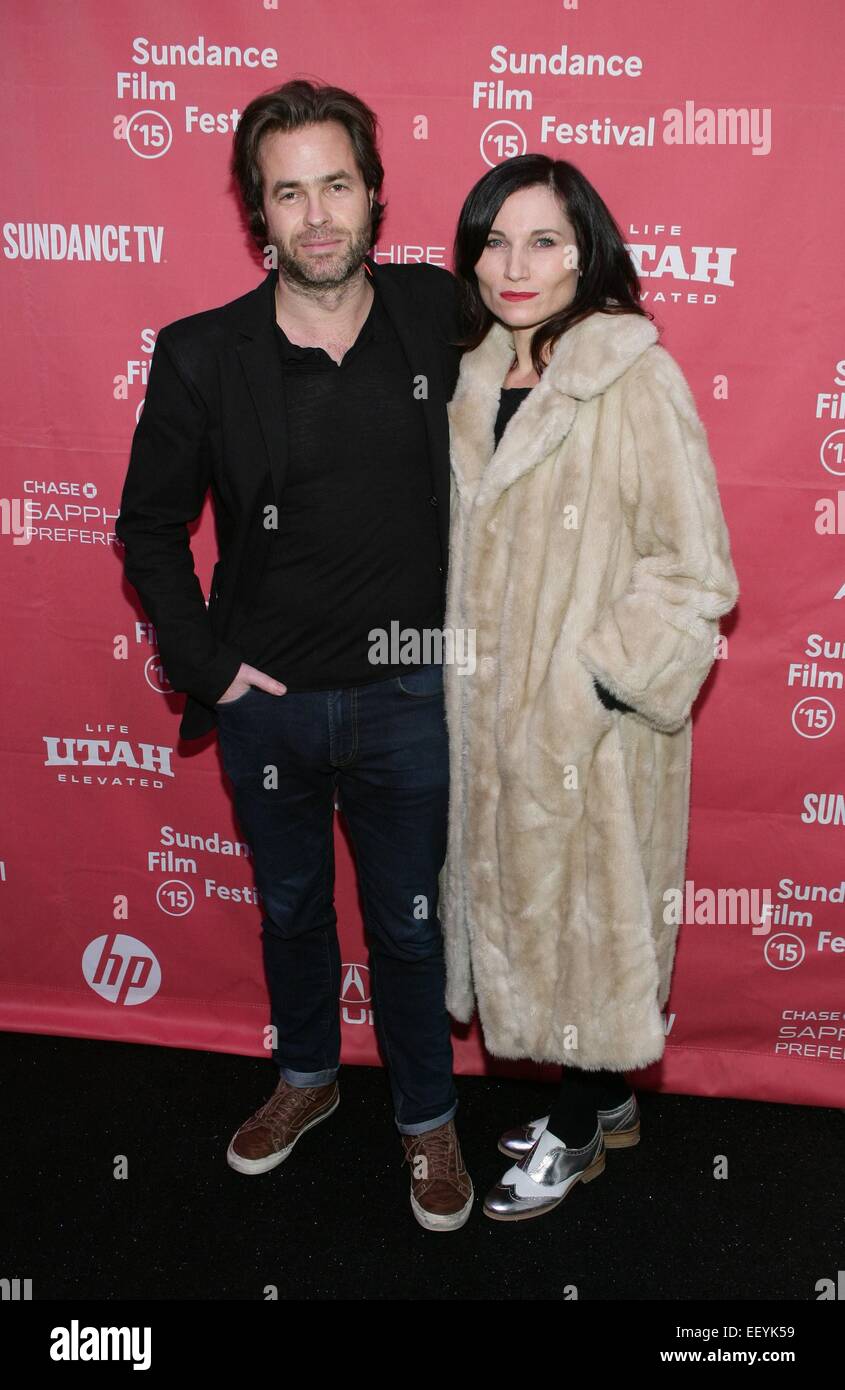 Park City, UT, USA. 23rd Jan, 2015. Rupert Goold, Kate Fleetwood at arrivals for TRUE STORY Premiere at the 2015 Sundance Film Festival, The MARC, Park City, UT January 23, 2015. Credit:  James Atoa/Everett Collection/Alamy Live News Stock Photo