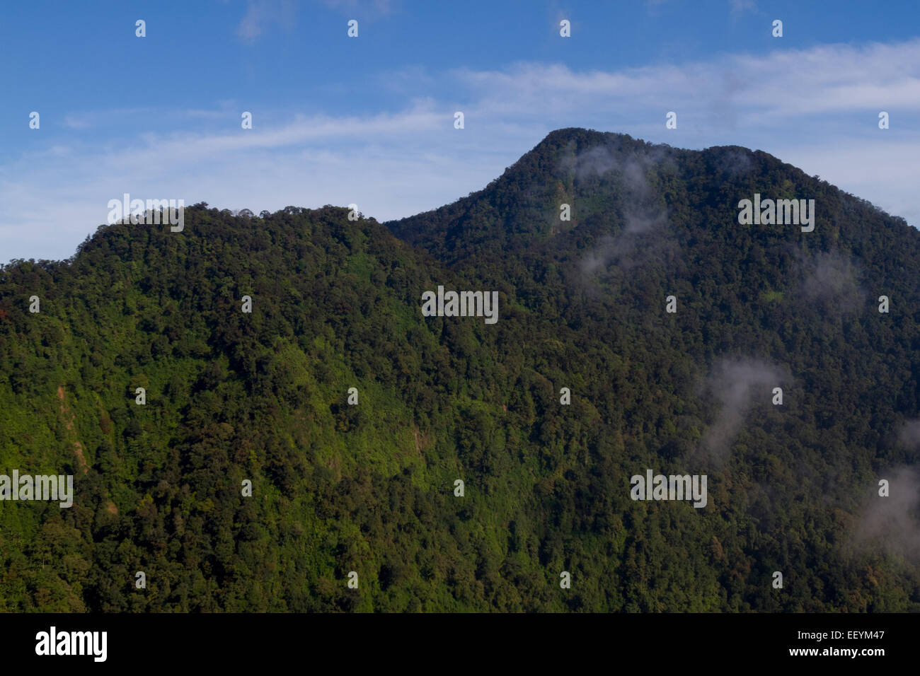 One of Mount Salak's peak in West Java province of Indonesia. Stock Photo