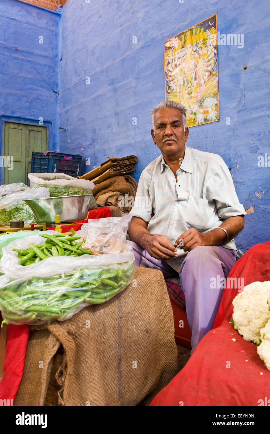 India, Rajasthan, Jodhpur, vegetable market Stock Photo Alamy