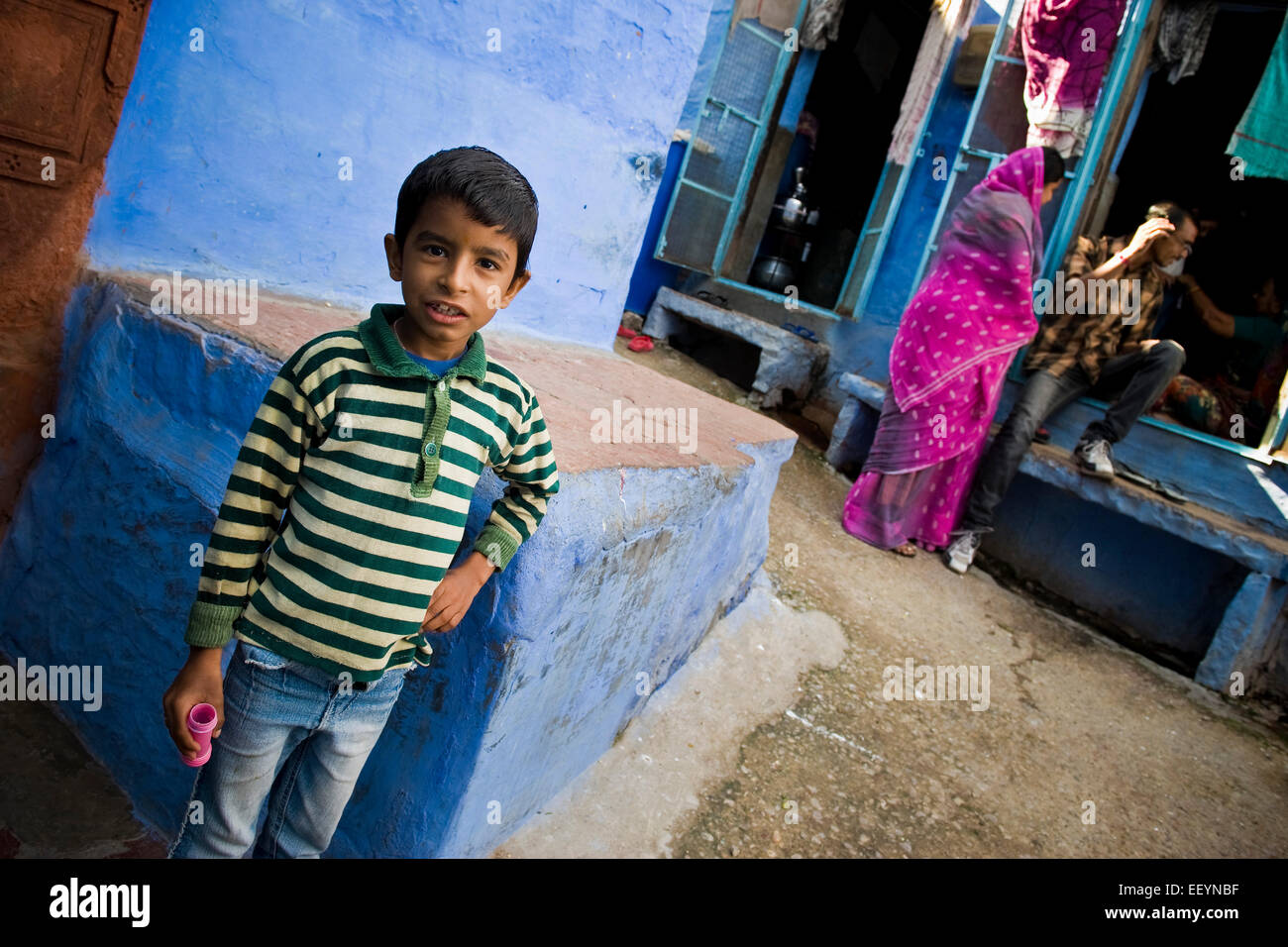 India, Rajasthan, Jodhpur, boy Stock Photo - Alamy