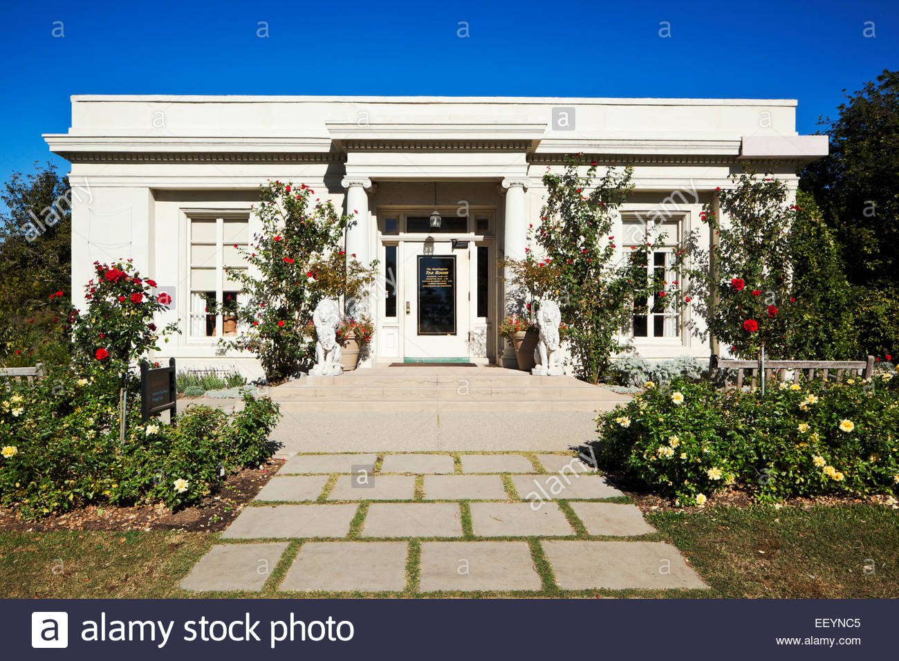 Tea Room In Rose Garden At The Huntington San Marino