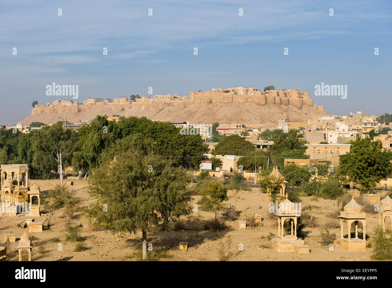 India, Rajasthan, Jaisalmer, landscape Stock Photo