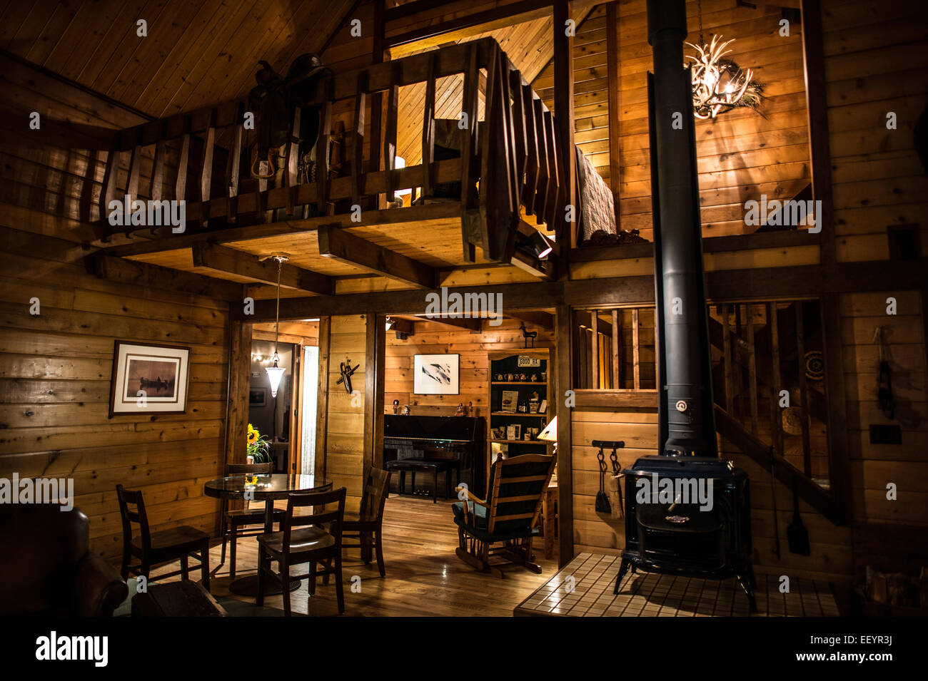 Guests relax at Good Medicine Lodge, located in northwestern Montana in