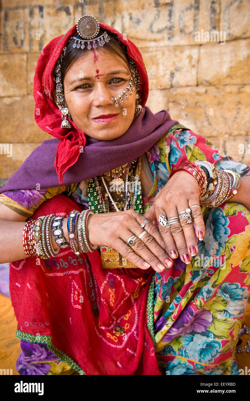 India, Rajasthan, Jaisalmer, portrait Stock Photo - Alamy