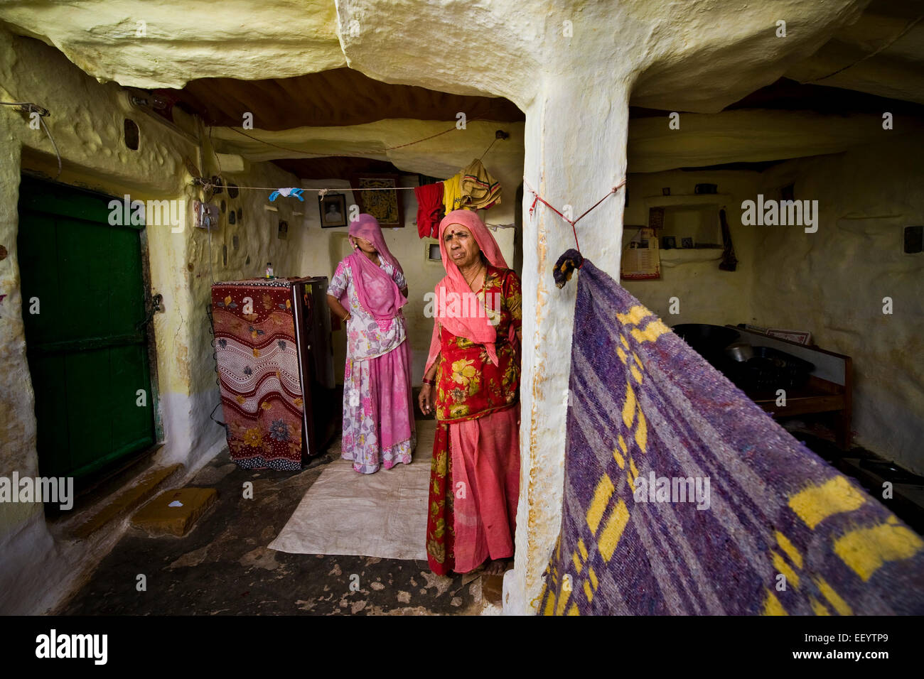 India, Rajasthan, Jaisalmer, daily life Stock Photo