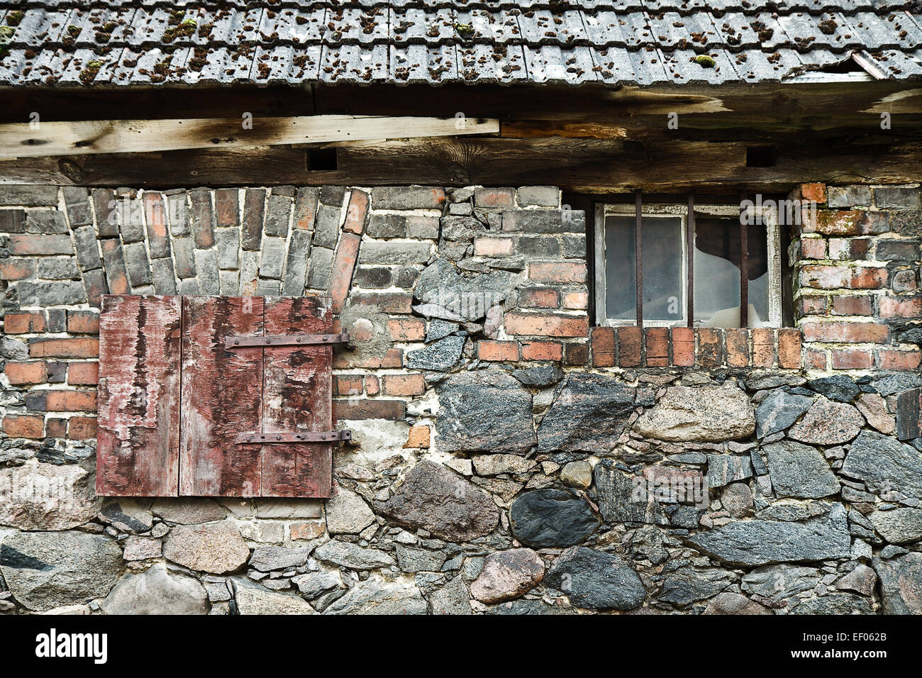 Detail of an old house. Stock Photo