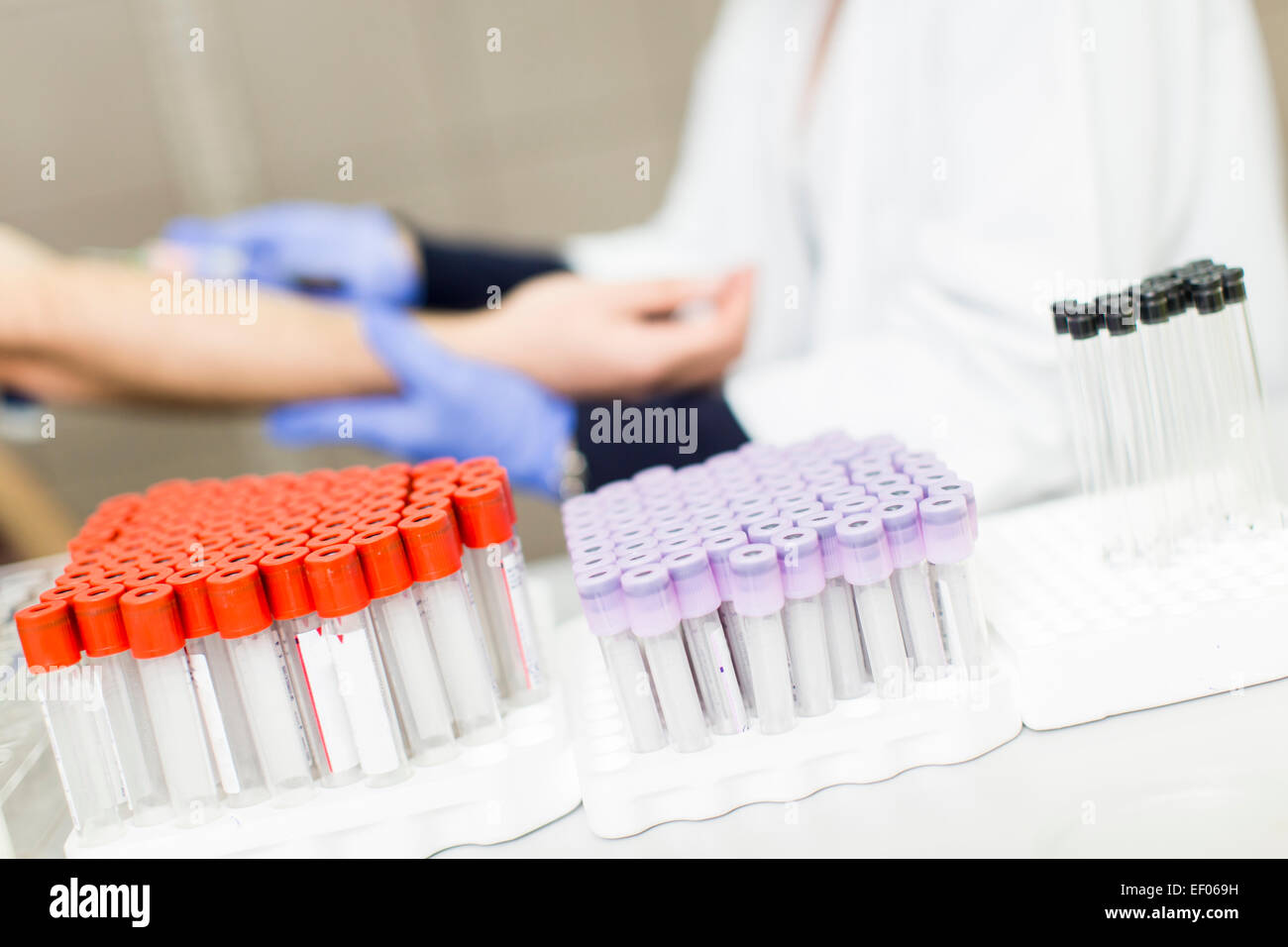 Blood sampling in the medical laboratory Stock Photo Alamy