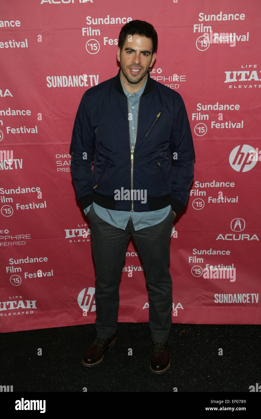 Park City, UT, USA. 23rd Jan, 2015. Eli Roth at arrivals for KNOCK KNOCK Premiere at the 2015 Sundance Film Festival, Library Center Theatre, Park City, UT January 23, 2015. Credit:  James Atoa/Everett Collection/Alamy Live News Stock Photo