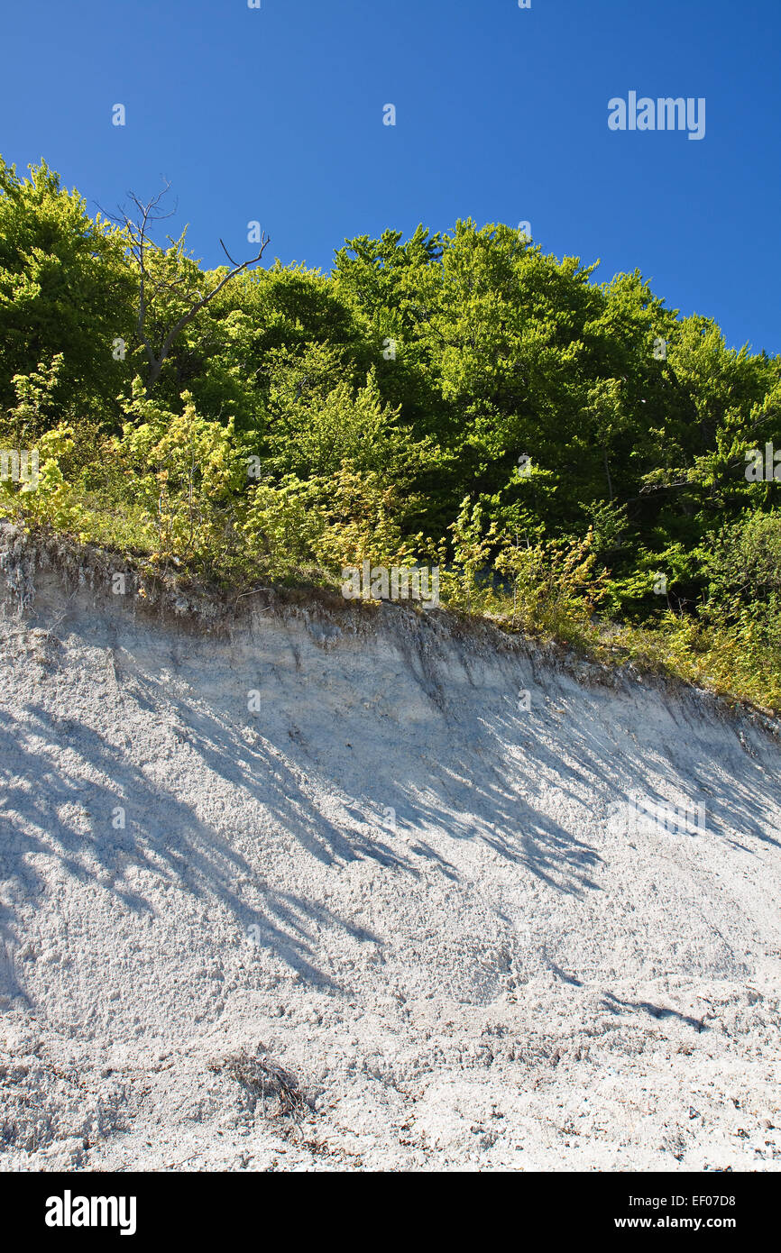 Chalk Cliffs on Rügen Stock Photo