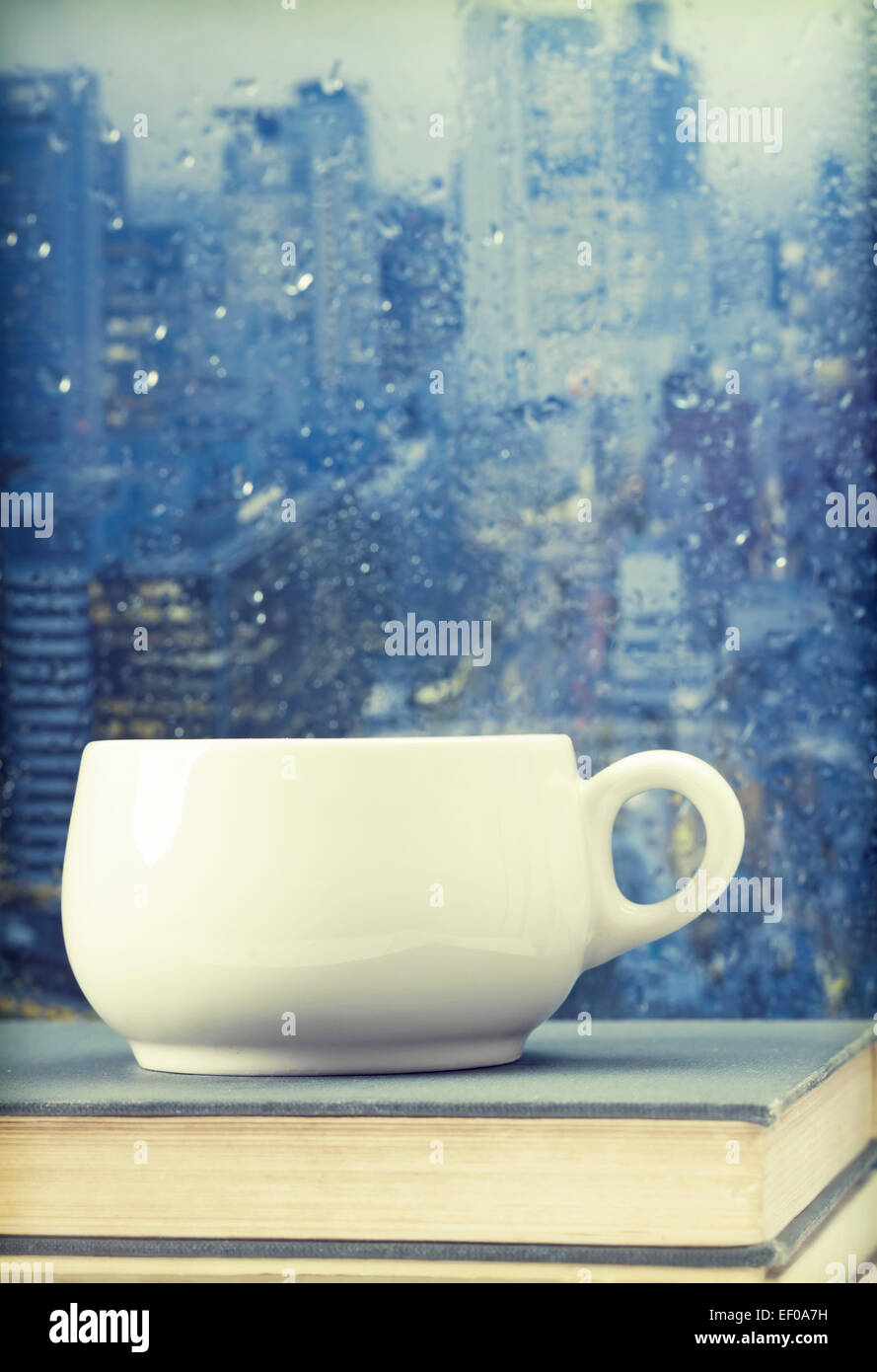 Coffee Cup On A Rainy Day In Front Of The Wet City Window Stock Photo Alamy Coffee Cup On A Rainy Day In Front Of The Wet City Window Stock Photo Alamy
