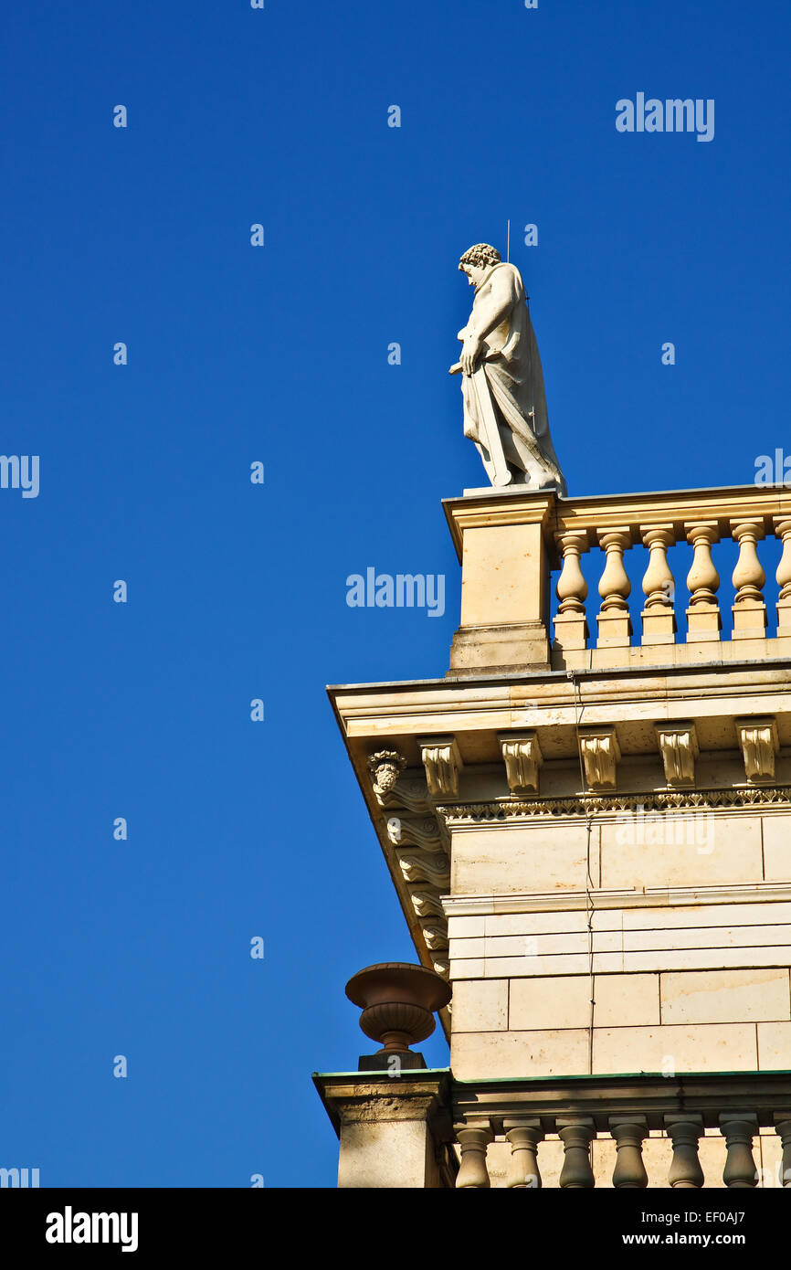 Detail of the castle hill in Albrecht Loschwitz. Stock Photo