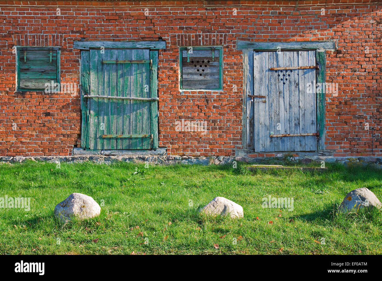 Detail of an old house. Stock Photo