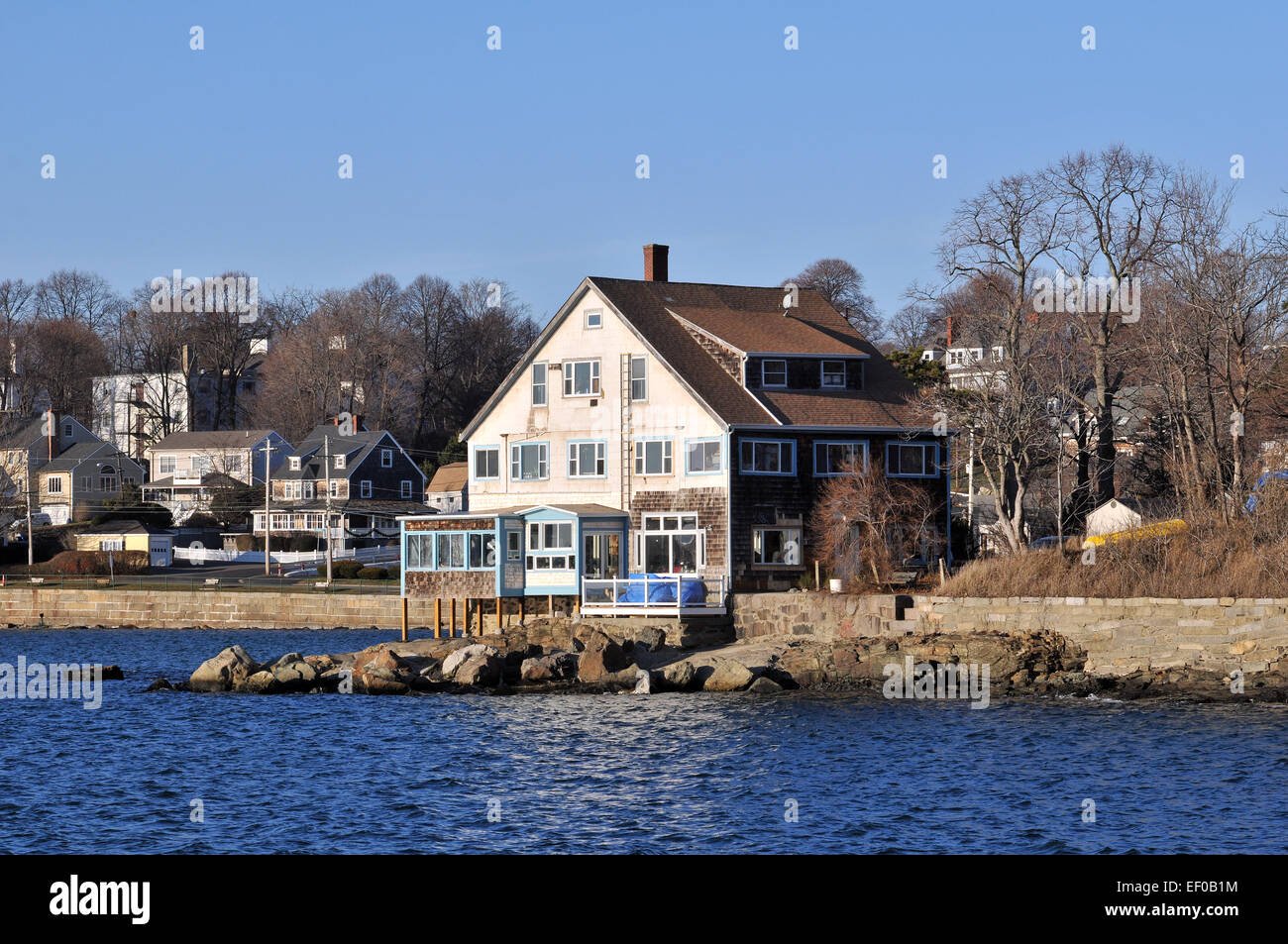 Nahant, Massachusetts, MA, USA on a sunny day in December Stock Photo