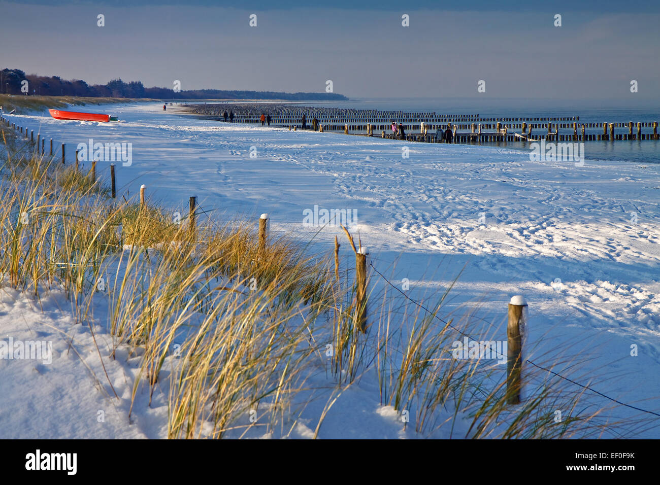 Winter on the Baltic coast. Stock Photo