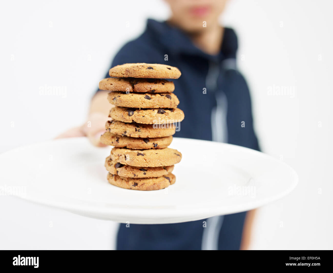 chocolate chip cookies Stock Photo