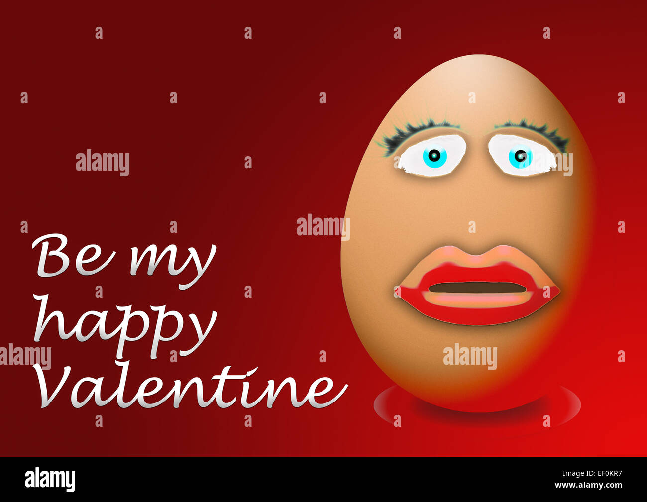 Heart Shaped Potato In Baking Cup Humorous / Funny Photo Valentine's Day Card For Him : Man