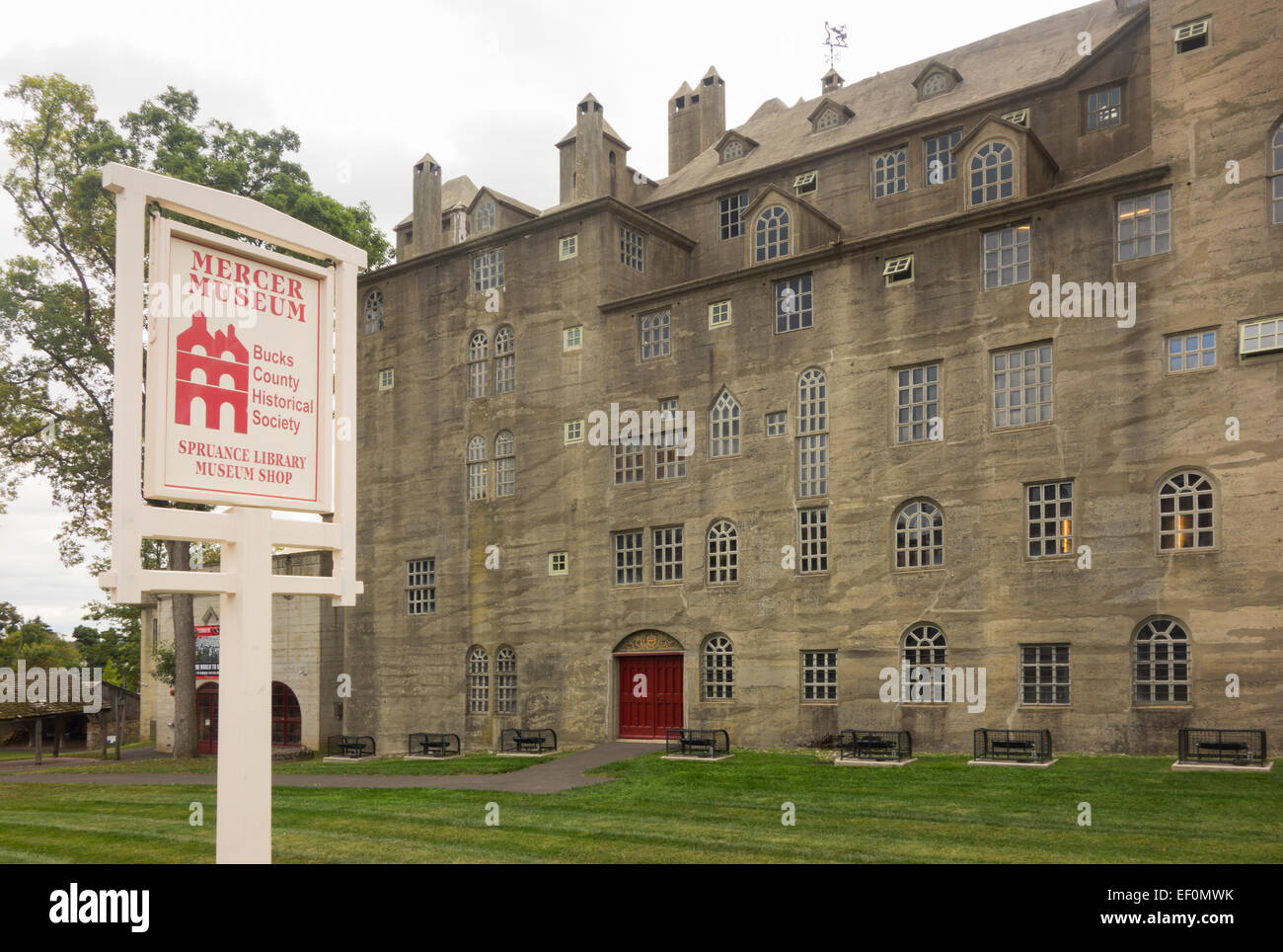 Mercer Museum in Doylestown PA Stock Photo Alamy