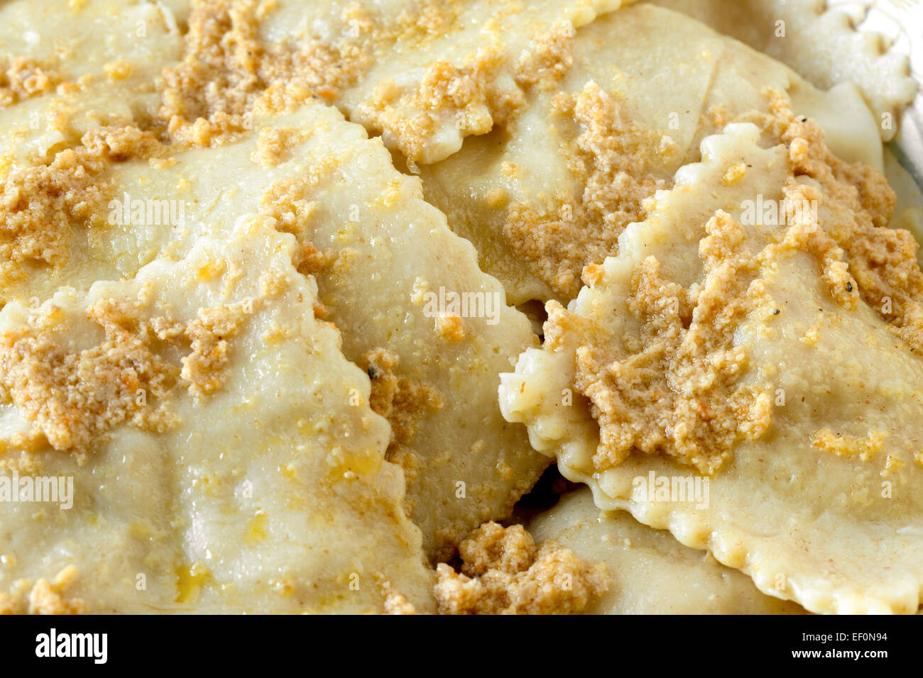 Ready Braised Beef Agnolotti Stock Photo Alamy