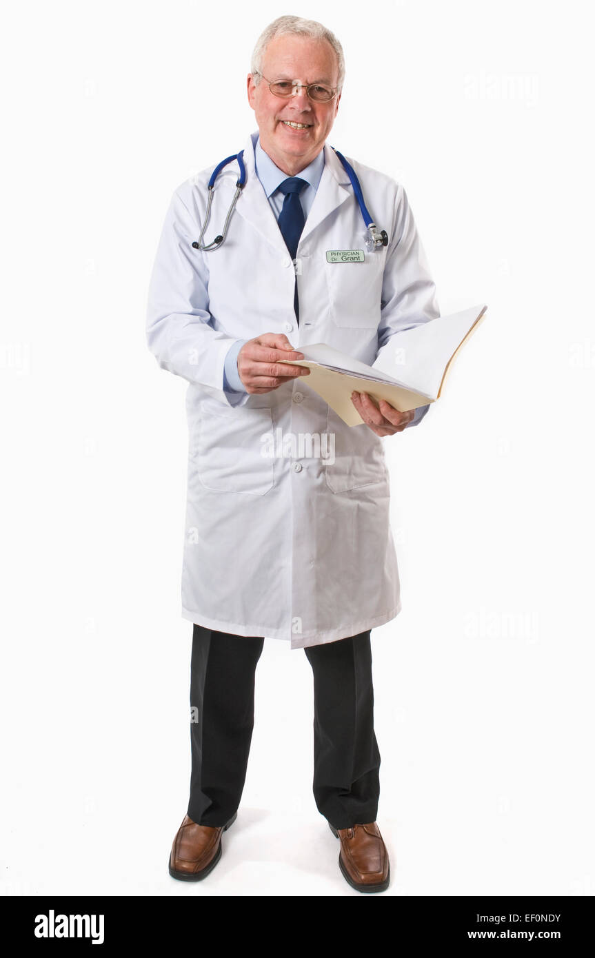 Doctor holding a chart Stock Photo