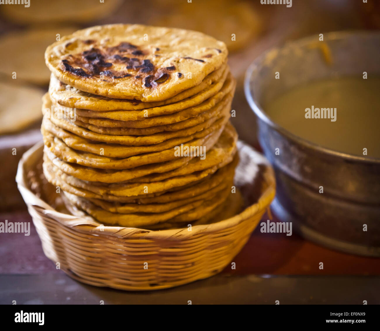Corn tortillas in Guatemala Stock Photo Alamy