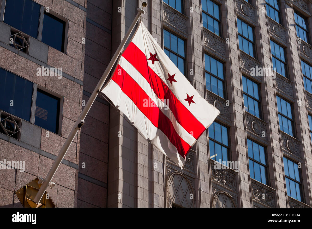 Washington, DC state flag Stock Photo