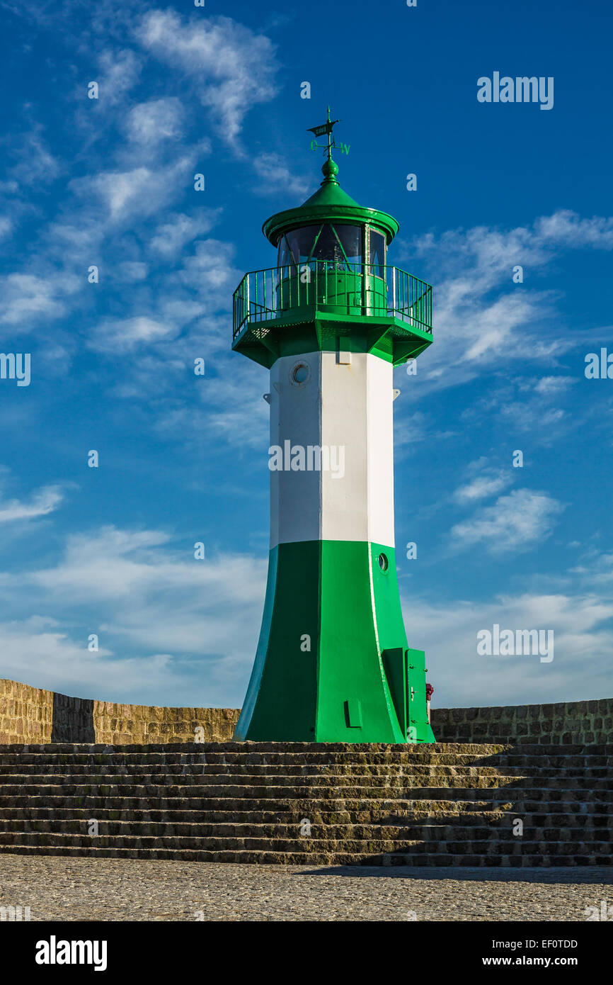 The lighthouse in Sassnitz (Germany). Stock Photo